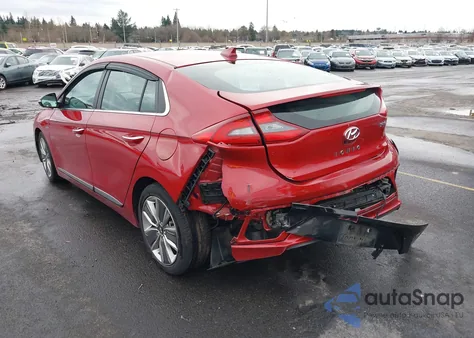 2019 Hyundai Ioniq Hybrid Limited из США, поврежденный, VIN KMHC85LC7KU137372
